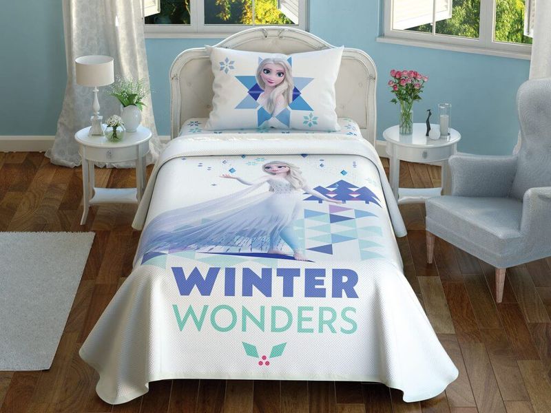 Комплект з покривалом-піке TAC Frozen2 Wonders простирадло на гумці tac_60250965 фото