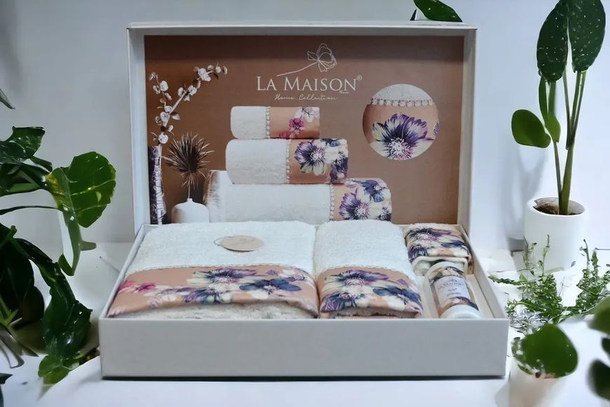 Набор полотенец с ароматом La Maison Tina (3шт) 3пр (30х50+50х90+70х140) см Набор LaMaison_30184.1 фото