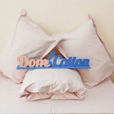 Постільна білизна Dom Cotton Сатин Страйп Пудра d-c5946v фото