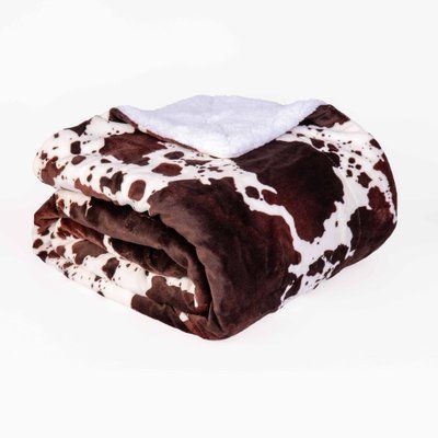 Плед флісовий Sherpa Корівка двосторонній Love You 200 x 220 см loveyouhome_ly9225 фото