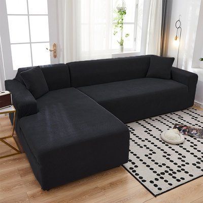 Набор чехлов на угловой диван 3.2 Homytex жаккардовый трикотаж HT-484854-1 фото