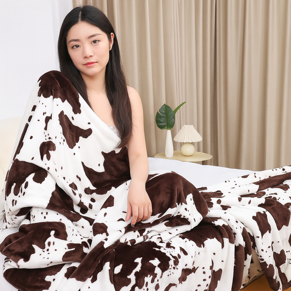 Плед флисовый Sherpa Коровка двусторонний Love You 200 x 220 см loveyouhome_ly9225 фото