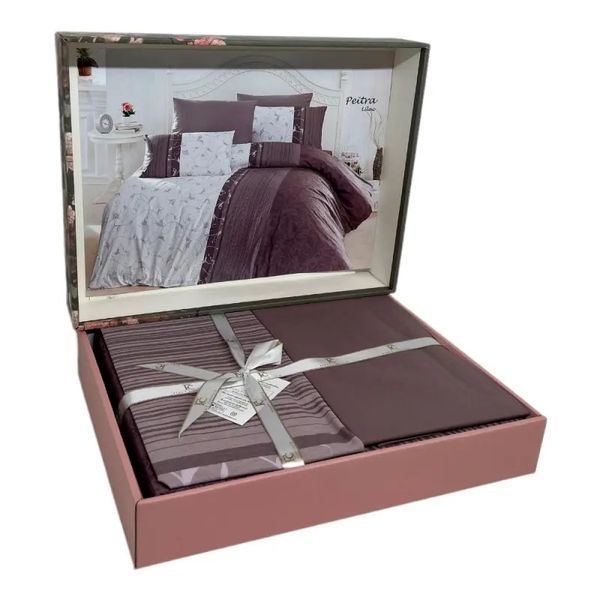 Постільна білизна ранфорс FIRST CHOICE PEITRA LILAC (160x220) 611664 Fir_611664 фото