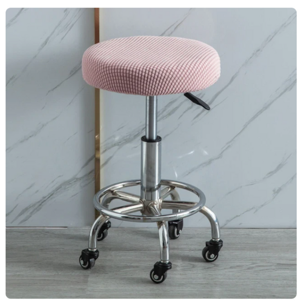 Круглий чохол на стілець Diana Textile Round Chair Ø 28-40 см al4512-light-pink фото