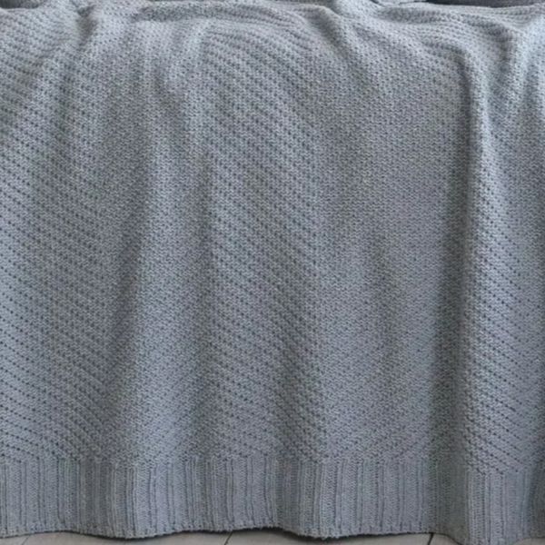 Покрывало LA MODNO WoolCotton Balance Sky Gray, Серо-небесный, 220x240 см, Евро Макси hr-ln200424 фото