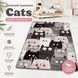 Детский коврик безворсовый Chilai Home Cats Gri, Серый, 100x160 см ch-cats-1 фото 4