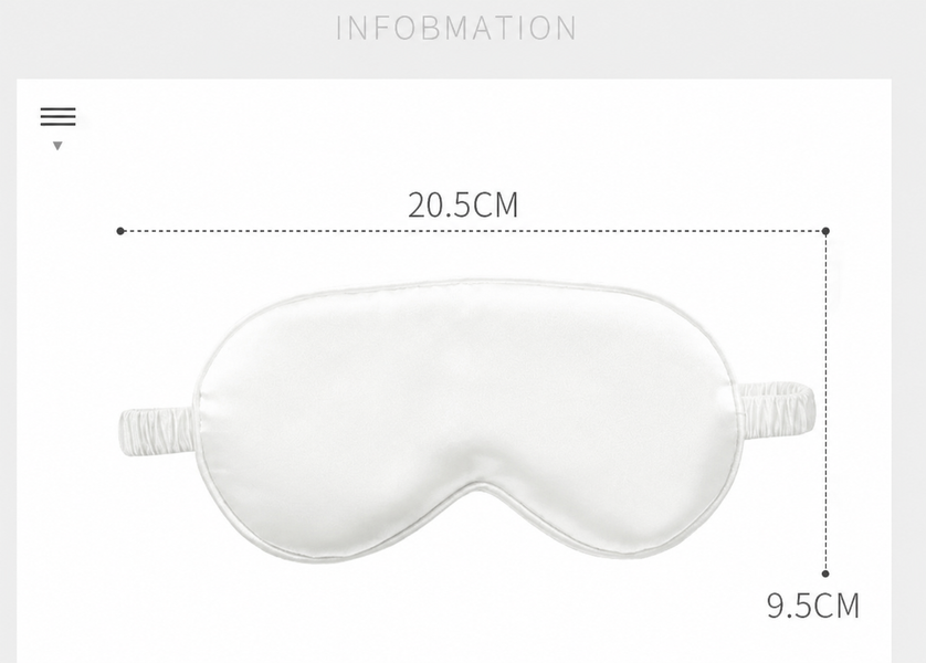 Набір для сну: маска з мішечком + беруші al3342white фото