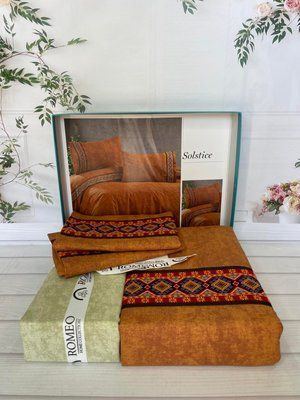 Solstice постельное белье ранфорс Евро размер Romeo home Турция Sul-0020 фото