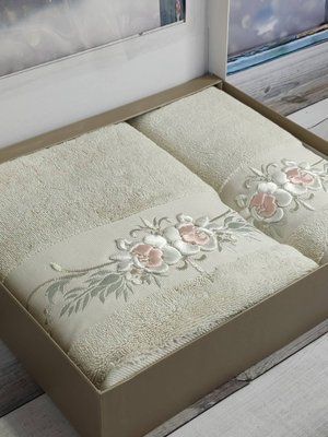 Махрові рушники Pupilla 2в1 Eva rose Набір 2 шт./ уп. Sul-4892 фото