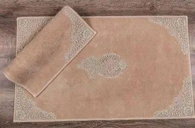 Набір килимків для ванни з мереживом Maco home lotus bej McH-21363 фото