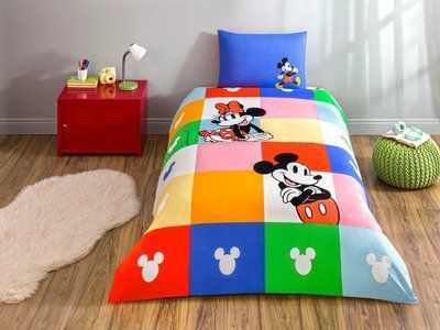Подростковый комплект Disney TAC Minnie&Mickey Ранфорс / простынь на резинке tac_60318345 фото
