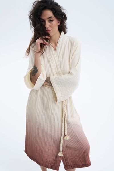 Халат Lotus Home - Nitra muslin beige L/XL svt-2000022351058 фото
