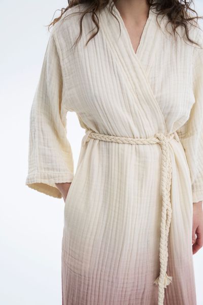 Халат Lotus Home - Nitra muslin beige L/XL svt-2000022351058 фото