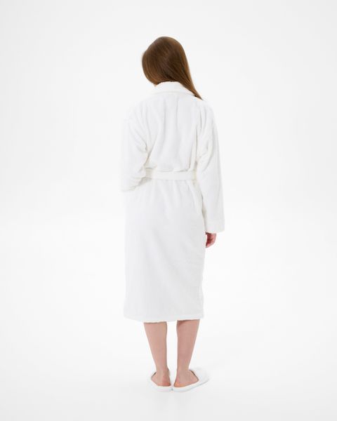 Халат махровый unisex Lotus Home - Basic Soft белый 2XL svt-2000022339438 фото