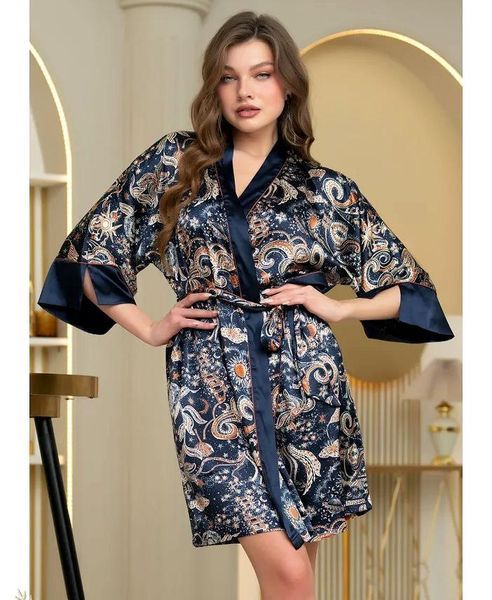 Жіночий атласний халат Mia-Amore Зодіак 7283 Mia-Amore_7283_2XL/3XL фото