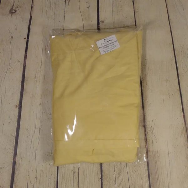 Простирадло на гумці Dom Cotton сатин жовте (1 шт) d-c5146v-yellow фото