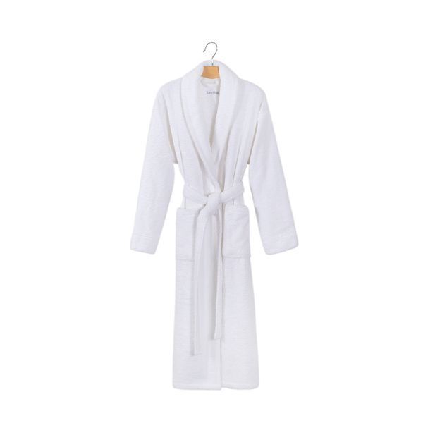 Халат махровый unisex Lotus Home - Basic Soft белый 2XL svt-2000022339438 фото