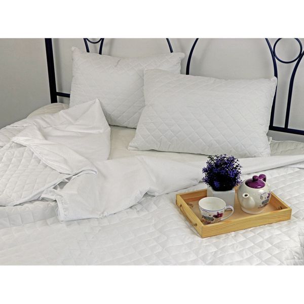 Летнее силиконовое одеяло "Summer Duet White" 140x205 см с простыней 321.Summer duet white фото