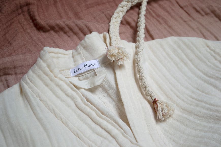 Халат Lotus Home - Nitra muslin beige L/XL svt-2000022351058 фото