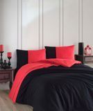 Постільна білизна kirmizi/siyah 200x220 Altinbasak m019243 фото