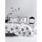 Постельное белье Lotus Home Perfect Ranforce - Crosby серый Двуспальные luli2270267-svt фото