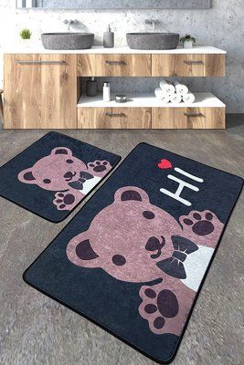 Набір килимків для ванної кімнати Chilai Home BERA 60*100+50*60 Chom_110024167 фото