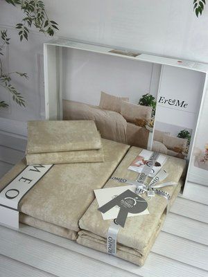 Poplin Eresme постель из поплин Евро размер Romeo home Турция Sul-6053 фото