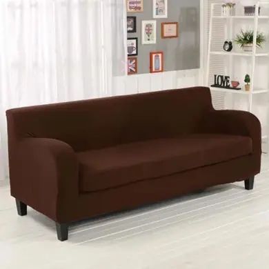 Чохол на 2-місний диван Homytex Однотонний 145х185 см 6-12155 фото