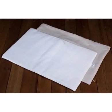 Подушка лляна в ліжечко (тканина бавовна) 35х55 см. пб-55 фото