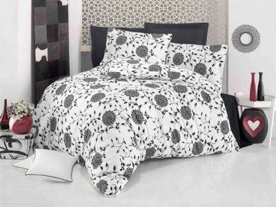 Постільна білизна MAYS сатин - 50291 Полуторний 160х220 см 160х240 см 50х70см (2шт) p_s_k_50291 фото