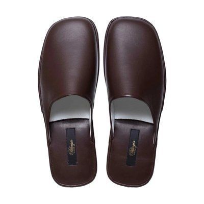 Тапочки мужские Pellagio 120 Кожаные Nappa Pellagio-120-Коричнева_напа-42р фото