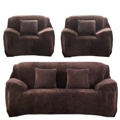 Чехол на диван + 2 кресла замша /микрофибра Homytex Ht-183038 фото