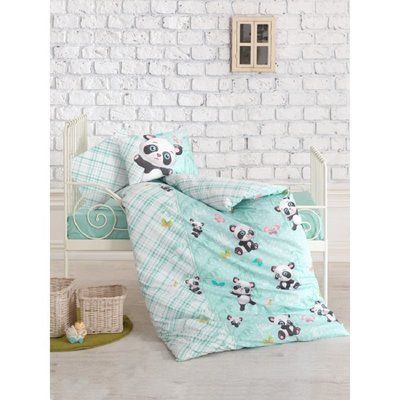 Постельное белье для новорожденных Cotton Box Panda Mint 100% хлопок box08007777 фото