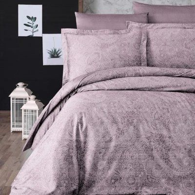 Постільна білизна сатин FIRST CHOICE NEVA LAVENDER  S-182-Neva-Lavender-Полуторний фото