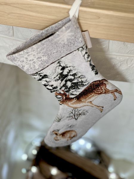 Чобіток для подарунків гобеленовий WINTER Limaso, 30x45, Новорічний, Без люрексу, з мікрофібою, 80% поліестер, 15% бавовна, 5% акрил, Гобелен lim_WINTER-CH фото
