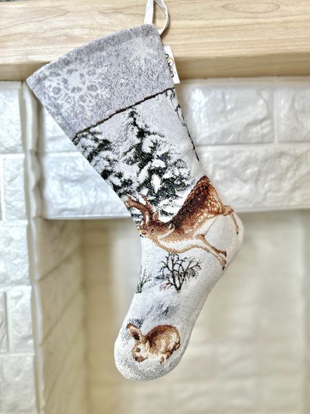 Чобіток для подарунків гобеленовий WINTER Limaso, 30x45, Новорічний, Без люрексу, з мікрофібою, 80% поліестер, 15% бавовна, 5% акрил, Гобелен lim_WINTER-CH фото