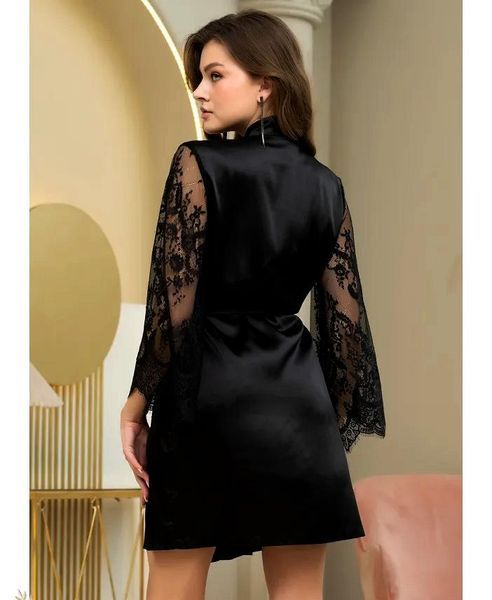 Атласний жіночий халат Естер 7293 Mia-Amore 2XL/3XL Mia_7293_2XL/3XL фото