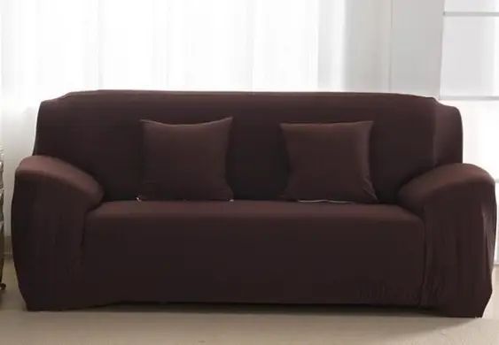 Чохол на 2-місний диван Homytex Однотонний 145х185 см 6-12155 фото