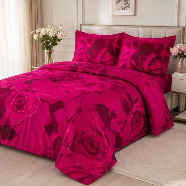 Комплект постільної білизни Le Vele Aroma Bordo le-vele-aromapurpure160x220 фото