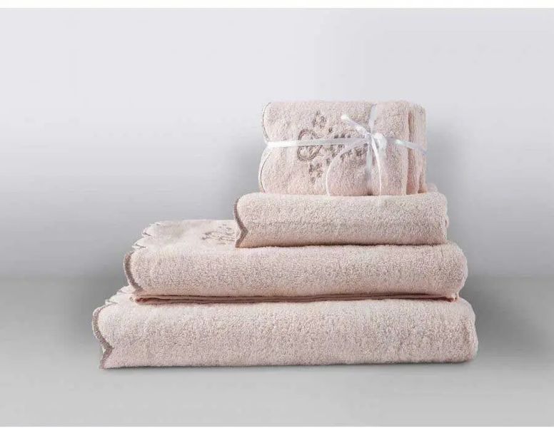 Махровое полотенце банное 90 х 150 Irya Golda pudra 450 г/м2 sv2000022253192 фото