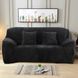 Захисний чохол на двомісний диван Велюровий Diana Textile Plush Velvet 145-185 см al2045-2-seat-black фото 4