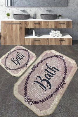 Набір килимків для ванної кімнати Chilai Home VOTEN 60*100+50*60 Chom_110024207 фото