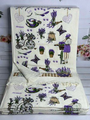 ANT полотенце Mame Lavanta kvadrat 40x60 12шт/уп Турция Sul-5733 фото