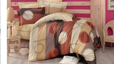 Постільна білизна MAYS сатин - 110315 Євро 200х220 см 240х260 см 50х70см (4шт) p_s_k_levele-110315 фото