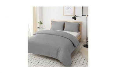 Постільний комплект Melange Grey U-tek бавовна Hotel Collection какао Євро posmar69147 фото
