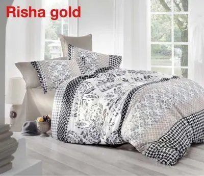 Постільна білизна сатин полуторна Altinbasak risha gold m013424 фото