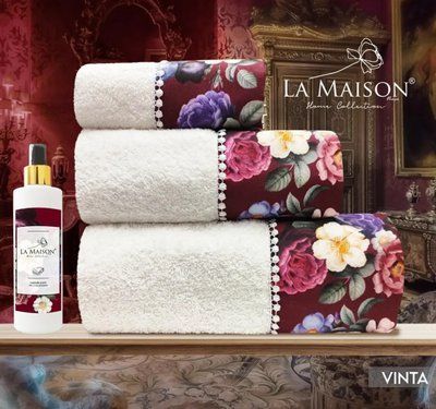Набір рушників з ароматом La Maison Vinta (3шт) 3пр (30х50+50х90+70х140) см Набір LaMaison_30273.1 фото