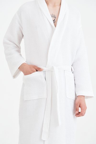Халат Lotus Home - Waffle white M svt-2000022330794 фото