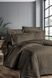 Комплект постільної білизни First Choice Jacquard Satin Amore JS-216-Amore-Brown-Євро фото 2