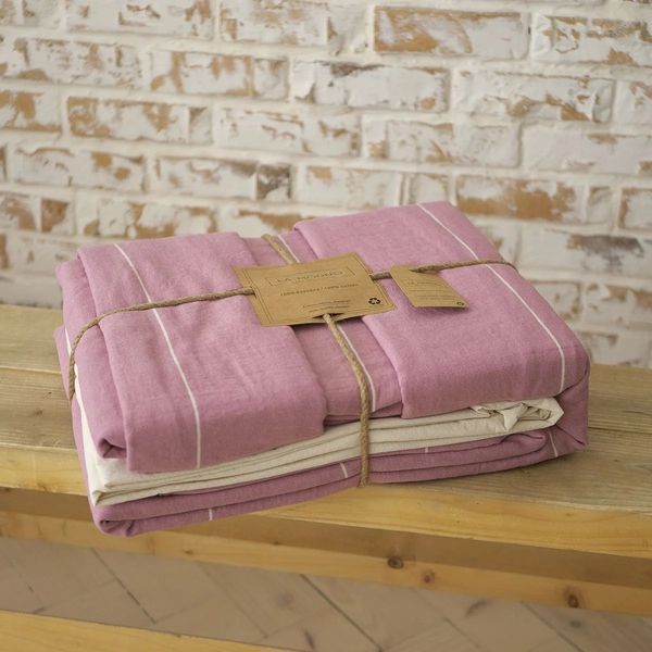 Комплект постельного белья 200х220 LA MODNO MASSIMO PINK hr-ln200206 фото